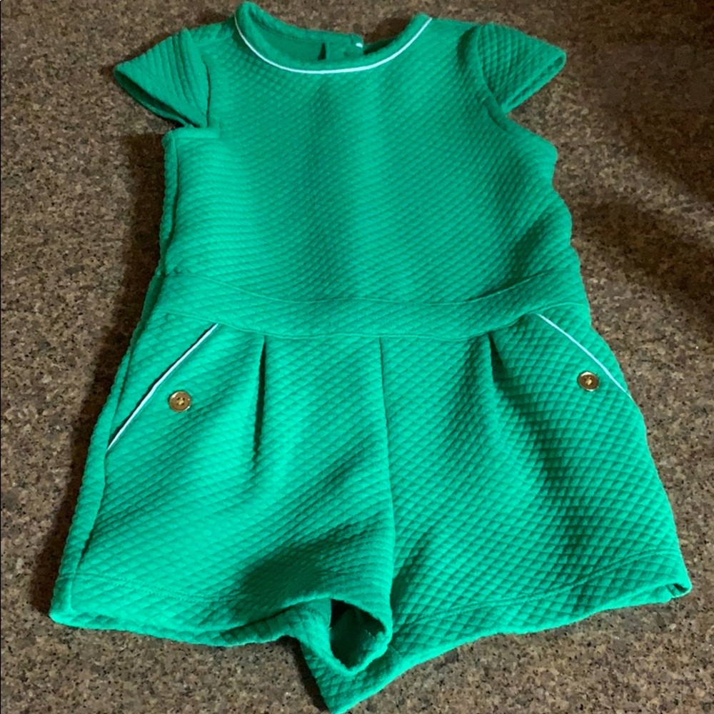 Janie and Jack Green romper